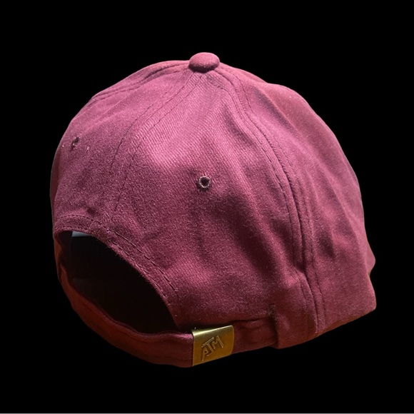 Men’s Women’s Unisex Baseball Cap Low Crown Adjustable Maroon - Picture 2 of 2